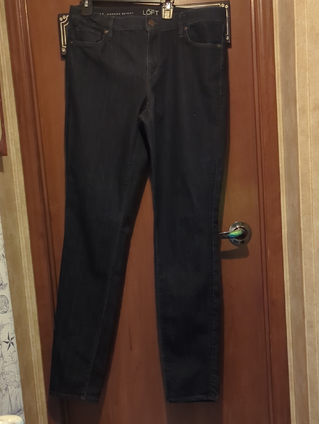 Loft Women's Dark Blue Modern Skinny Jeans Long